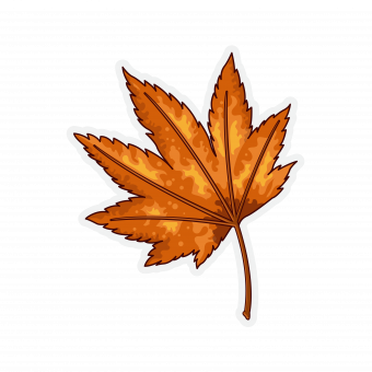 Leaves stickers