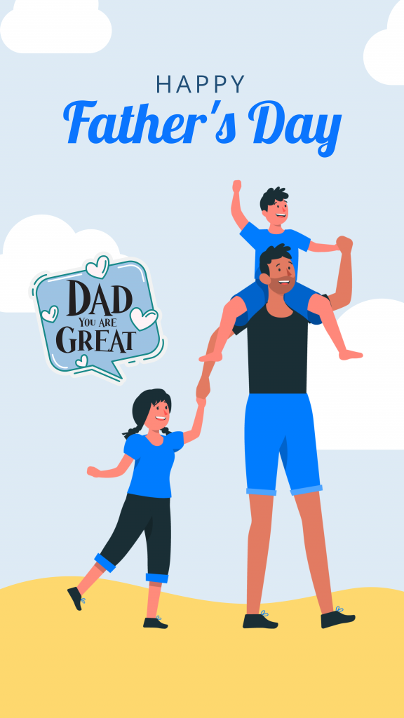 Instagram Story designed with Father's Day Sticker Instagram Story designed with Father's Day Sticker