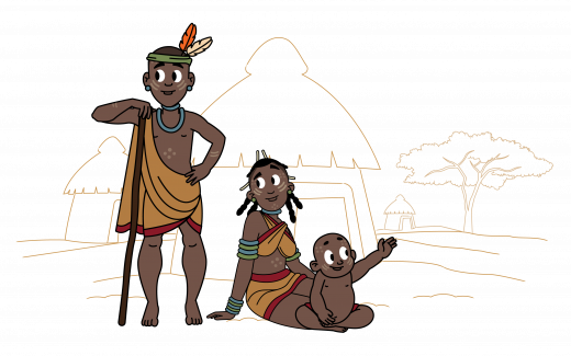 African Tribe Illustrations