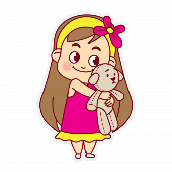 Little Girl Stickers